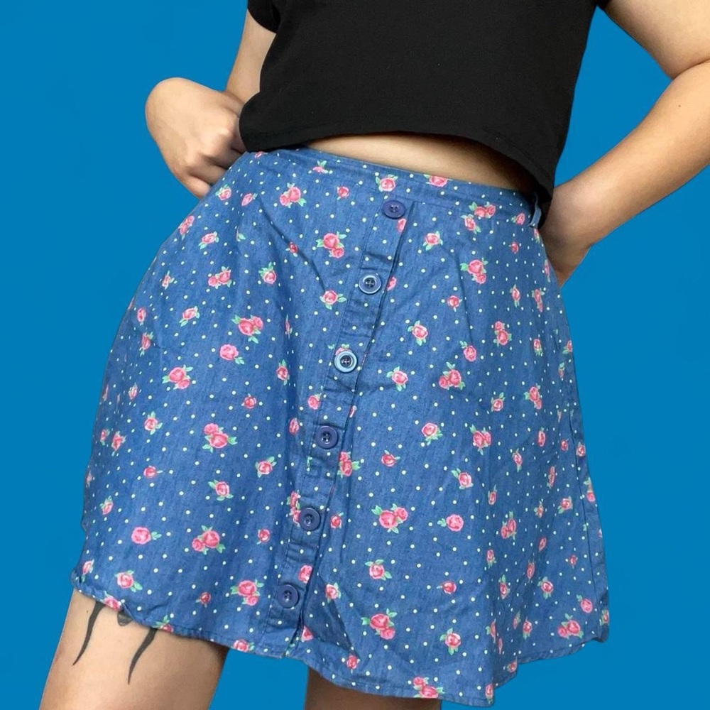 Floral Mini Skirt